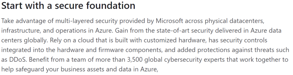 Microsoft Azure Private Cloud Data Security